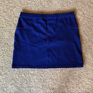 NWT Hue Blue Mini Skirt
